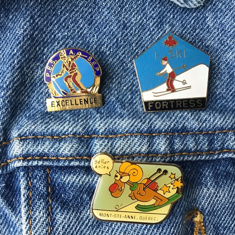 Lot of 3 vintage ski 🎿 pins